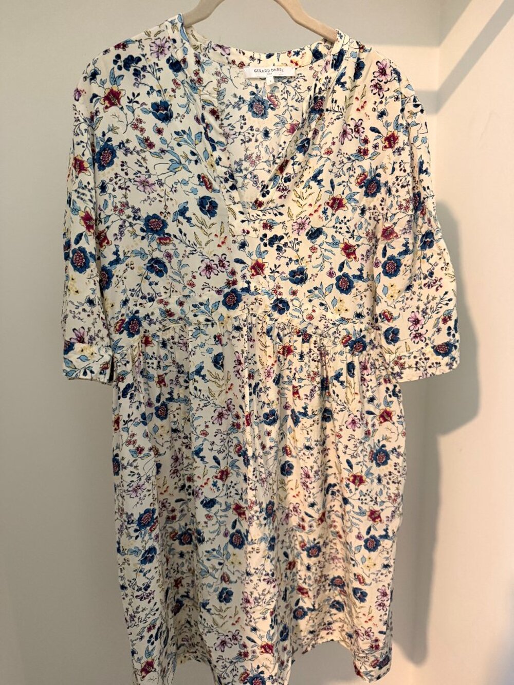 Gerard Darel Paris Floral Midi Dress – Size 1